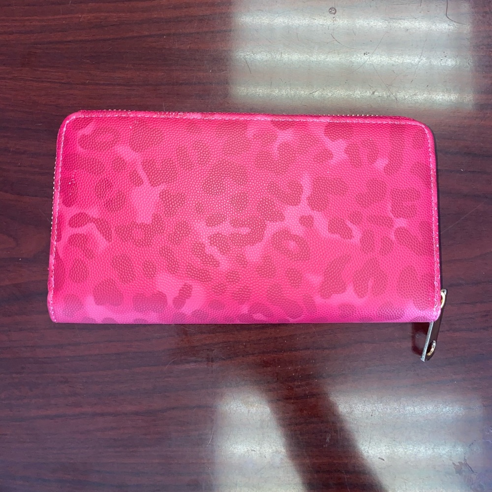 Pink Leopard Print Women's Wallet